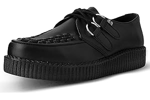 T.U.K. Shoes Hommes Femmes Tukskin Noir™ Viva Flex Ultra Faible Sleaker Semelle Creepers