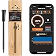 lfcforldx Wireless Smart Meat Thermometer with Bluetooth | Long Range | Measures Internal & Ambient Temp | for BBQ, Oven, Grill, Kitchen, Smoker, Rotisserie