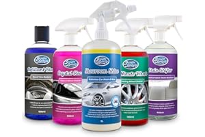 Greased Lightning Showroom Shine 1 Ltr + 4 x 500ml Valet Car Care Bundle