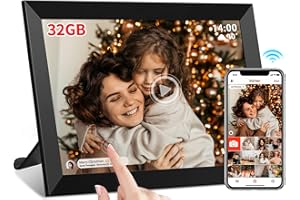 Dora Sicom cornice digitale foto，32GB RAM portafoto digitale,1280x800 IPS Touch screen LCD da 10,1 pollici cornice digitale WiFi，portafoto digitale per foto