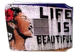 HONEEY (80+ Designs) Bus Pass Wallet Credit Travel Rail Ticket Card Holder for Oyster Business ID Card (Life is Beautiful)