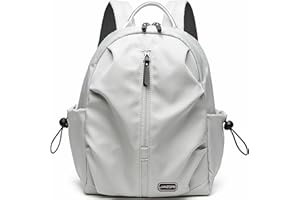 JANZORE Rucksack Damen Klein Elegant Cityrucksack Nylon Wasserdicht Rucksäcke Lässig Schulrucksack Travel Reiserucksack Arbeitsrucksack Mini Daypacks Outdoor Leichtgewicht Frauen Tagesrucksack