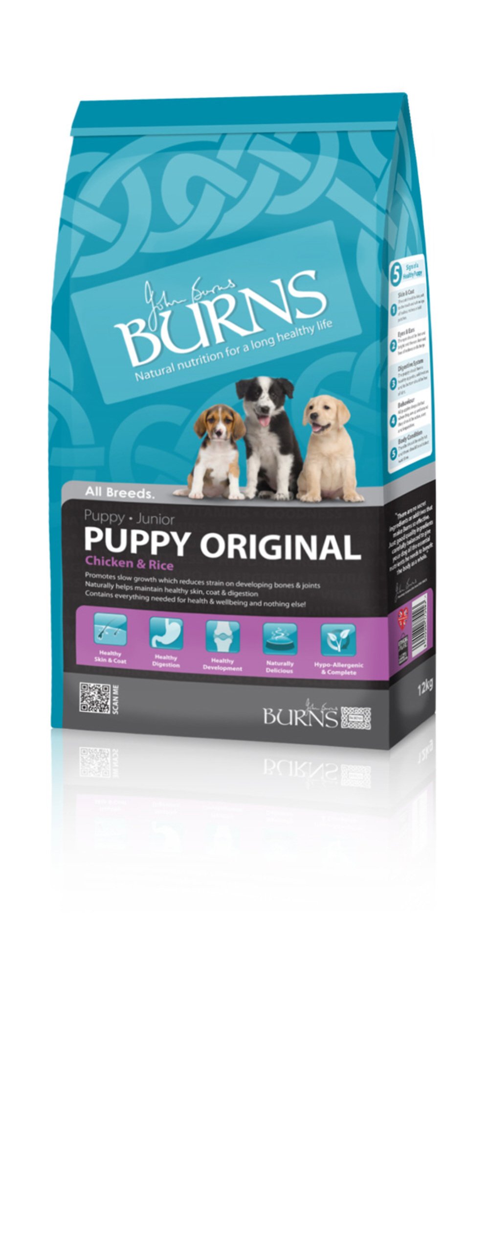 Burns Pet Nutrition Hypoallergenic Complete Dry Dog Food Puppy Original