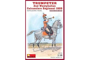 Mini Art-2e régiment Westphalie, 1813 MiniArt 16035-Trumpeter 2nd Westphalian Cuirassiers Re, 550016035, Tons de Terre