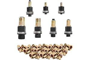 BTIUGYI Zestaw 7 szczypiec do nitonakrętek, nitonakrętek, zestaw nitów do M3, M4, M5, M6, M8, M10, M12, ręczna nitownica zawiera po 30 sztuk nakrętek M3/M4/M5/M6/M8/M10/M12