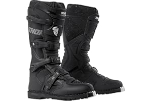 GENERIC Thor Motocross Black Motorbike Boots Blitz XP for ATV Off Road Protection Mx Racing Riding Motorcycle Quad Bike Enduro CE Approved with Mesh Liner