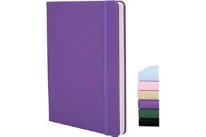 BEINUSHOR Dot Journal A5, Dotted Notebook with Premium 120GSM Thick Paper - Vegan Leather Dotted Journal with 160 Pages. Hardcover, Inner Pocket, Elastic Banded, for journalling, Notes, Study