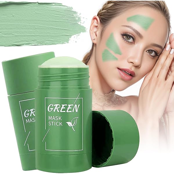 2x Green Tea Mask Stick – Tiefenreinigende Tonmaske Mit Mitesserentferner, 40 G, Für Alle Hauttypen