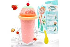 VITEVER Slush Becher,Silikon Squeeze Cup Slush Eis Becher zum Kneten Smoothie Pinch Ice Cup DIY Slushy Maker Cup Gefrorene Ma