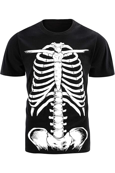 T-shirt disfarce esqueleto -