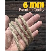 Flea Market J&uuml;t Halat Dekor İpi 6 mm 50 Metre - Doğal Kendir İp Kedi Tırmalama ve Dekorasyon İpi, JT6MM50