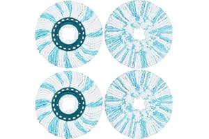 YUUNAIE Cabezas de Fregona de Repuesto, Recambios de Mopas Paños para Leifheit Clean Twist Disc Mop/Ergo Mop System Repuesto de Recambio para Fregona Microfibra Lavables