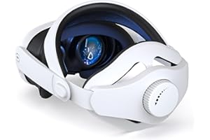 DEVASO Sangle de tête confortable pour Meta Quest 3, sangle de rechange Elite réglable améliorée compatible avec Oculus Quest 3, réduit le stress facial, accessoires de réalité virtuelle équilibrée sans