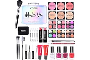 FantasyDay All-in-one Makeup Gift Sets | Full Make up Kit for Women Girls Xmas Essential Bundle Include Eyeshadow Palette Lipstick Blush Concealer Face Powder Eyeliner Lipgloss Mascara Eyebrow Pencil