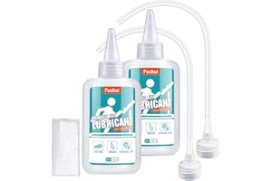 FUCHOI Lubrificante Tapis Roulant 200ml, Olio Siliconico per Tapis Roulant 100% con tubetti applicatore, Riduce Attrito, Riduzione del Rumore, per la maggior parte dei tapis roulant