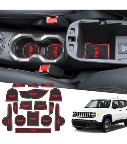 Tappetini Auto Per Jeep Renegade 2019-2024 - Moquette Antiscivolo Con Loghi Ricamati - Made In Italy - Foto 13