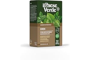 Il Paese Verde Drin Ferro Chelato Microgranulare 200g - Per Piante Contro Ingiallimenti Dovuti Alla Clorosi Ferrica. Consentito In Agricoltura Biologica.