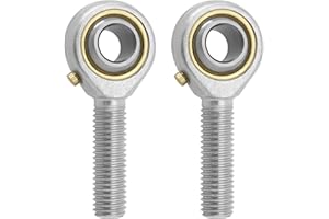 SG Store 2 Pezzi M10x1.5 Cuscinetto A Snodo Sferico Giunto A Rosetta POS10 Connettore Filettato Maschio Destro Cuscinetto A Giunto Autolubrificato Con Dadi Di Bloccaggio