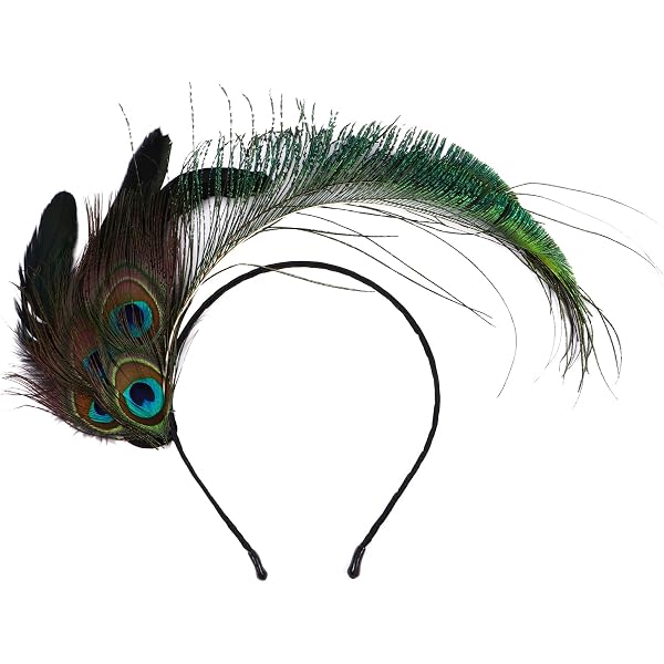 Haarspange Mit Pfauenfedern & Strass – Vintage 1920er Style, Für Karneval & Galas