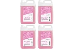Liquipak - Pink Hand Wash, Liquid Soap 4x5L | Pearlised Hand Soap Refill, Smooth, Gentle on the skin - For Washrooms, Hotels, Factories, Office, Private homes 4x5L