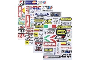 WUSJCOF 100pcs Motorrad Roller Elektrofahrzeug personalisierte modifizierte Auto Aufkleber wasserdicht PVC Aufkleber Helm Motorrad Auto Fahrrad Computer Teenager Erwachsene Geschenk