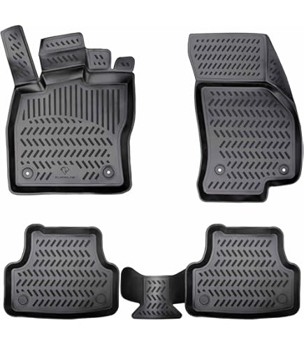 ELMASLINE 3D Gummimatten & Kofferraumwanne Set für Nissan