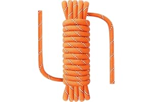 NorthPada 10 mm x 10 Meters Boot Marine Seil für Bootfahren, Angeln, Rafting, Camping, Wandern, Jagen, Festmachen, Schwimmen, Anker, Andocken, Rettung, Knoten Praxis Nylon/Polyester Orange