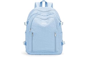 WEPLAN School Backpack for Teenage Girls School Bag for secondary school Lightweight Bookbag Backpack for School Casual Daypack Backpacks College Rucksack Water Resistant 14 inch Laptop Backpack Women