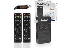 LEYF & Sagaf SUD-0507 Mini Sat Receiver - DVB-S2 - Satelliten Receiver - Full HD 1080p Digital Receiver (HDTV, Scart, USB) Astra Hotbird Türksat - 2X Fernbedienung, SUD-0507 + 2X Fernbedienung