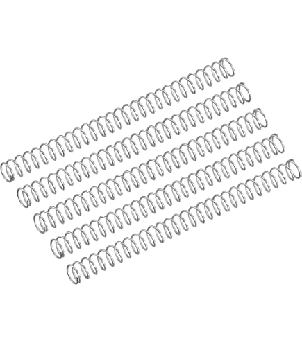 Ressort De Compression Acier Manganèse - 0.4mm X 4mm X 305mm - Noir - Marque Uxcell - Neuf