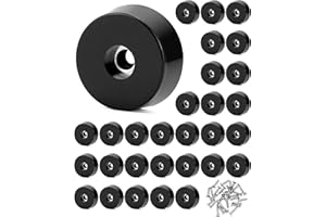 QWORK Gumowe nóżki do mebli ze śrubami ze stali nierdzewnej 304, antypoślizgowe i odporne na zużycie gumowe ochraniacze na nogi meblowe do różnych mebli, 25 x 23 x 9 mm