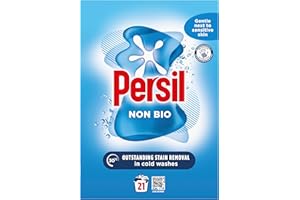 Persil Non Bio Washing Powder gentle next to sensitive skin for outstanding stain removal in cold washes 21 washes (1.05 kg)