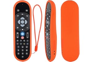 YiBiChin Custodia Compatibile con Sky Q EC201/EC202 Vocale Telecomando, Cover Adatta per Sky Q Voice Remote, Protettiva in Silicone Antiurto, Lavabile (Arancia)