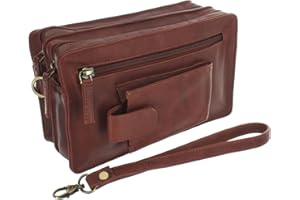 VISCONTI Soft Leather Wrist Bag With Detachable Strap 18233