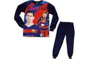 SUDSTY Cofanetto regalo pigiama FC Barcelona – Lionel Messi – Collezione ufficiale FC Barcellona – Taglia Bambino, Ragazzo, blu, 6 anni