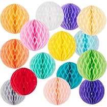 15 Pompon Di Carta Per Decorazioni Feste – Fiori Di Carta In 5 Colori, 3 Dimensioni, Con Nastri, Perfetti Per Compleanni, Matrimoni, Baby Shower E Addii Al Nubilato