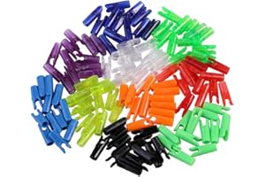 BICASTER 100PCS Arrow Pin Nocks Plastic for 3.2/4.2/6.2mm Shaft Archery Recurve Bows