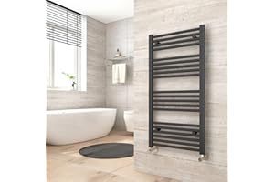 Heilmetz Bathroom Radiators Towel Rail, Heated Towel Rail Towel Radiators, 1000 x 500 mm Towel Warmer 20 Bars Central Heating Radiator Anthracite