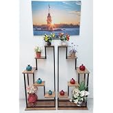 2'Li Merdiven &Ccedil;i&ccedil;eklik, Saksılık, Balkon, Bah&ccedil;e Dekor.raf,stant