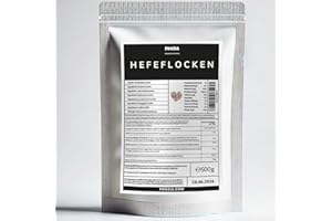 HEFEFLOCKEN 500g - Nutritional Yeast Nährhefe Glutenfrei Vegan Koch & Back Qualität Hefe aus Deutschland von Foozia