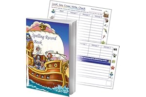 PRIMARY TEACHING SERVICES LTD 2 Pirate Themed School Spelling Record Book A5 Primary Teaching Services