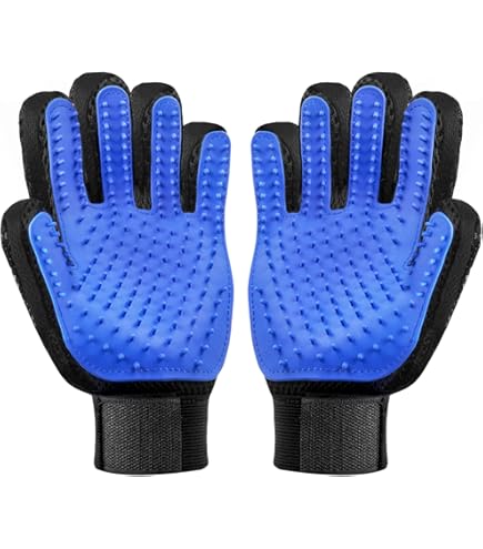 Kit Toeletta Animali Salvayro - Spazzola E Guanto In Silicone | Rimuove Peli, Per Cani E Gatti