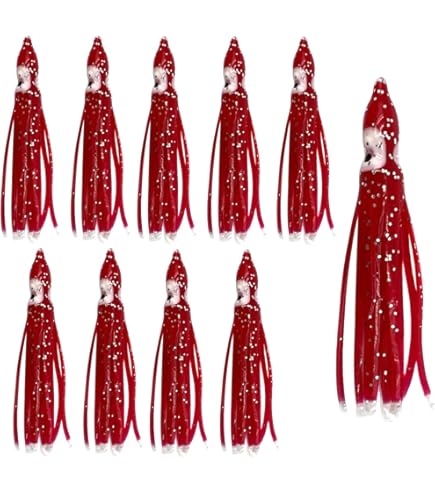 Soft Fishing Lures, 20pcs Octopus Squid Skirt Fishing Lure Skirts Saltwater Trolling Fishing Lures Plastic Fishing Lures Bait (6CM Soft Fishing Lures, 20pcs Octopus Squid Skirt Fishing Lure Skirts Saltwater Trolling Fishing Lures Plastic Fishing Lures Bait (6CM