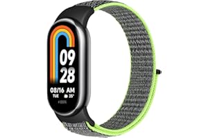 TumCez Cinturino in Nylon Compatibile con Xiaomi Smart Band 10/Xiaomi Smart Band 9/Xiaomi Smart Band 8 Cinturino per Donna Uomo