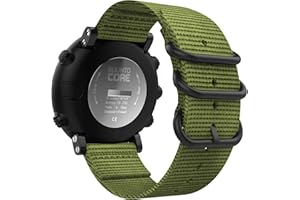 MoKo kompatybilny z Suunto Core, regulowany, wymienny pasek na nadgarstek z tkanym nylonem z podwójną klamrą do Suunto Core Smart Watch