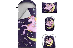 ETGLCOZY Camping Sleeping Bag 50°F- 3 Seasons Warm & Cool Weather for Adults Kids Youth Boys Girls Backpacking Hiking, Lightweight Portable for Indoor Outdoor Use