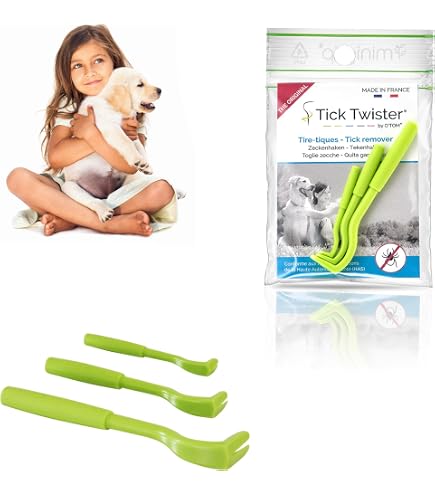 Tick Twister ClipBox – Zeckenentferner Set Mit 3 Haken Für Hunde, Katzen & Menschen (Praktische Aufbewahrungsbox)