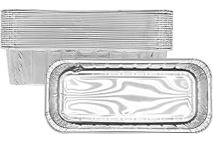 BQMAX 20-Pack Drip Pans for Weber SmokeFire EX4 / EX6, Genesis II LX 400/600 Series, Summit 400/600 Gas Grill Grease Trays Compatible with Weber Model 6498 and 6417 Drip Pan Liners