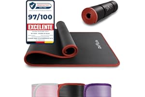 DH FitLife Esterilla de entrenamiento, esterilla deportiva, 183 x 61 x 1 cm, esterilla de gimnasia extra resistente, esterilla de yoga antideslizante y gruesa, alfombrilla de entrenamiento