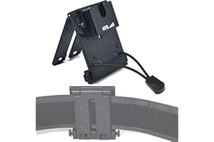 HYS Soporte Walkie Talkie con sistema Molle para cinturones, mochilas, compatible con radio de mano Baofeng Quansheng Motorola y micrófono de altavoz